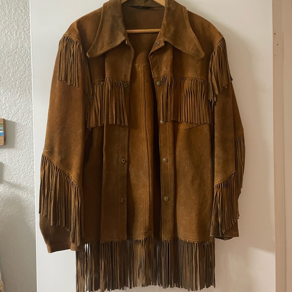 Vintage Fringed Suede Coat/Jacket. Neil Young would approve :)